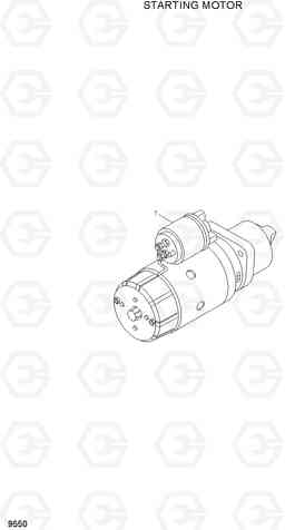 9550 STARTING MOTOR 100/120/135/160D-7, Hyundai