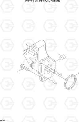 9630 WATER INLET CONNECTION 100/120/135/160D-7, Hyundai