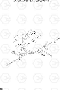 9660 EXTERNAL CONTROL MODULE WIRING 100/120/135/160D-7, Hyundai