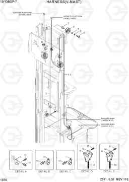 1070 HARNESS(V-MAST) 10/13BOP-7, Hyundai