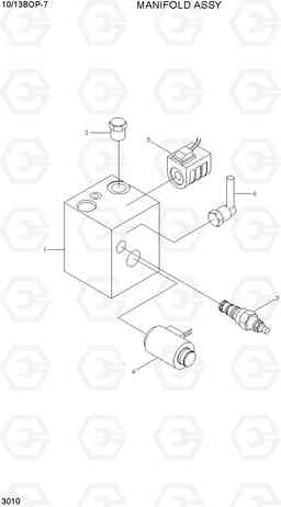 3010 MANIFOLD ASSY 10/13BOP-7, Hyundai