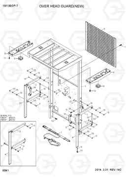 6041 OVERHEAD GUARD (NEW) 10/13BOP-7, Hyundai