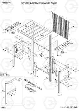 6046 OVERHEAD GUARD (WIDE,NEW) 10/13BOP-7, Hyundai