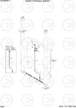 7040 MAST HYD PIPING (V-MAST) 10/13BOP-7, Hyundai