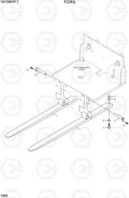 7060 FORKS 10/13BOP-7, Hyundai