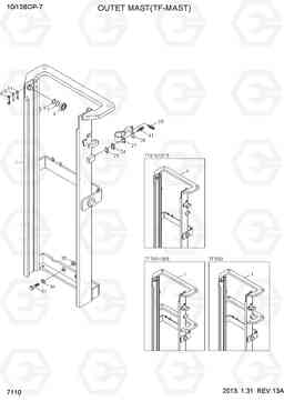 7110 OUTER MAST (TF-MAST) 10/13BOP-7, Hyundai