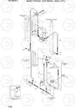 7145 MAST PIPING 1(TF-MAST, ADD LIFT) 10/13BOP-7, Hyundai