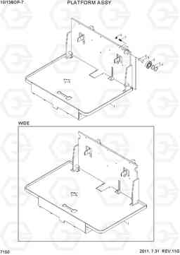 7150 PLATFORM ASSY(TF-MAST) 10/13BOP-7, Hyundai