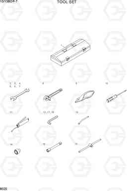 8020 TOOL SET 10/13BOP-7, Hyundai