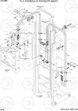 2070 TILT HYDRAULIC PIPING(TF-MAST) 10/13BR-7, Hyundai