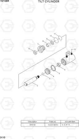 3110 TILT CYLINDER 10/13BR-7, Hyundai