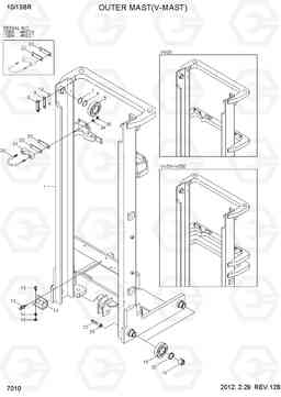 7010 OUTER MAST(V-MAST) 10/13BR-7, Hyundai