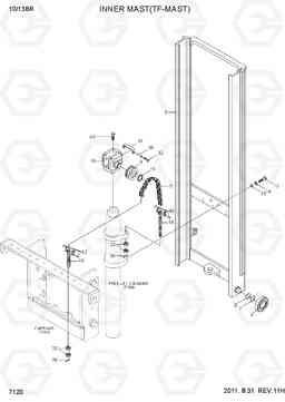 7120 INNER MAST(TF-MAST) 10/13BR-7, Hyundai