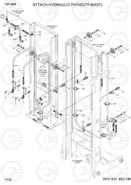 7170 ATTACH HYDRAULIC PIPING(TF-MAST) 10/13BR-7, Hyundai