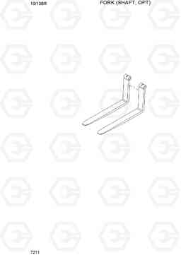 7211 FORK (SHAFT, OPT) 10/13BR-7, Hyundai