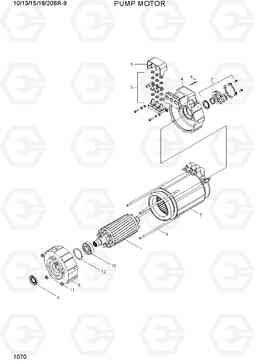 1070 PUMP MOTOR 10/13/15/18/20BR-9, Hyundai