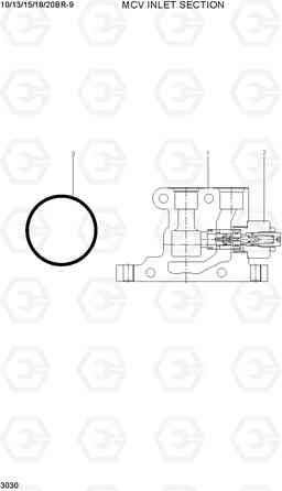 3030 MCV INLET SECTION 10/13/15/18/20BR-9, Hyundai