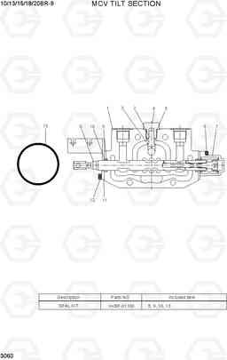 3060 MCV TILT SECTION 10/13/15/18/20BR-9, Hyundai