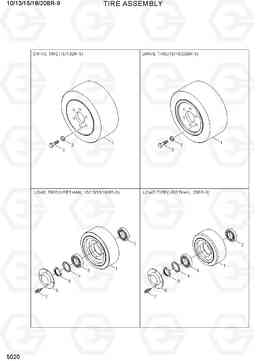 5020 TIRE ASSEMBLY 10/13/15/18/20BR-9, Hyundai