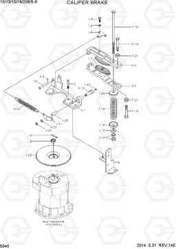 5040 CALIPER BRAKE 10/13/15/18/20BR-9, Hyundai