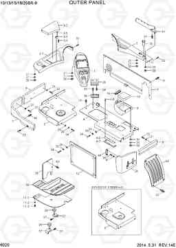 6020 OUTER PANEL 10/13/15/18/20BR-9, Hyundai