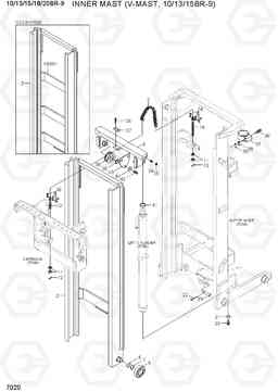 7020 INNER MAST (V-MAST, 10/13/15BR-9) 10/13/15/18/20BR-9, Hyundai