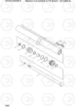 7060 REACH CYLINDER (V,TF-MAST, 10/13BR-9) 10/13/15/18/20BR-9, Hyundai