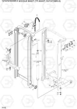 7110 MIDDLE MAST (TF-MAST, 10/13/15BR-9) 10/13/15/18/20BR-9, Hyundai