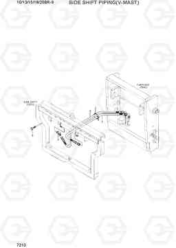 7210 SIDE SHIFT PIPING (V-MAST) 10/13/15/18/20BR-9, Hyundai