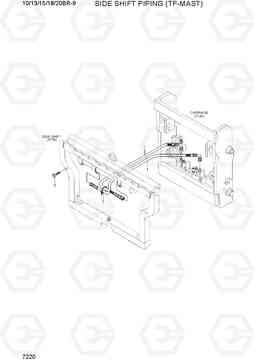 7220 SIDE SHIFT PIPING (TF-MAST) 10/13/15/18/20BR-9, Hyundai