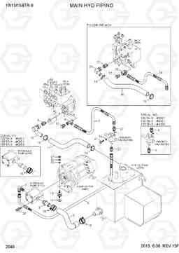 2040 MAIN HYD PIPING 10/13/15BTR-9, Hyundai