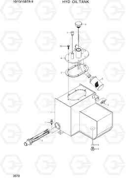 2070 HYD OIL TANK 10/13/15BTR-9, Hyundai