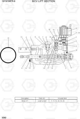 3060 MCV LIFT SECTION 10/13/15BTR-9, Hyundai