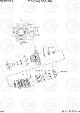 4042 FRONT AXLE(1/2, RH) 10/13/15BTR-9, Hyundai