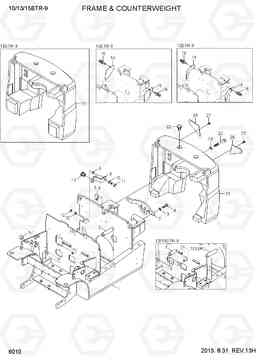 6010 FRAME & COUNTERWEIGHT 10/13/15BTR-9, Hyundai