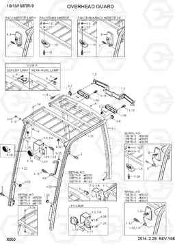 6050 OVERHEAD GUARD 10/13/15BTR-9, Hyundai