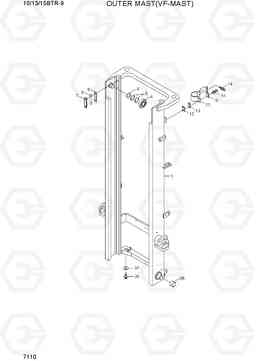 7110 OUTER MAST (VF-MAST) 10/13/15BTR-9, Hyundai