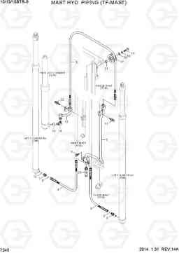 7240 MAST HYD PIPING (TF-MAST) 10/13/15BTR-9, Hyundai