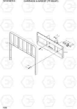 7250 CARRIAGE & B/REST (TF-MAST) 10/13/15BTR-9, Hyundai