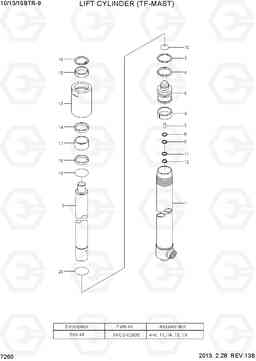 7260 LIFT CYLINDER (TF-MAST) 10/13/15BTR-9, Hyundai