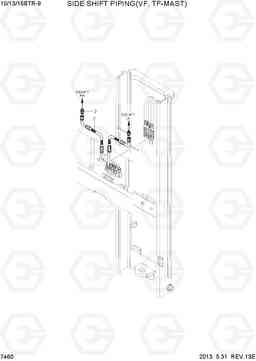 7460 SIDE SHIFT PIPING (VF,TF-MAST) 10/13/15BTR-9, Hyundai