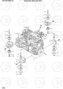 1010 ENGINE MOUNTING 110/130/160D-7A, Hyundai