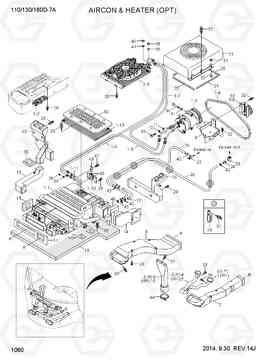 1060 AIRCON & HEATER(OPT) 110/130/160D-7A, Hyundai