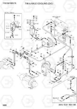 3080 T/M & D/AXLE COOLING (DIC) 110/130/160D-7A, Hyundai