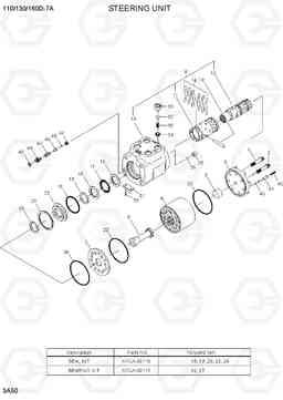 3A50 STEERING UNIT 110/130/160D-7A, Hyundai