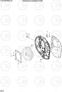 4010 ENGINE CONNECTOR 110/130/160D-7A, Hyundai