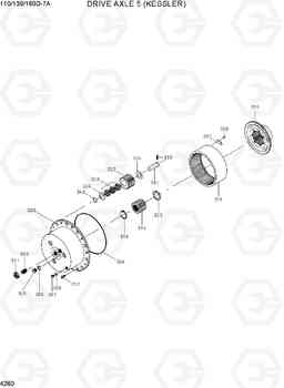 4260 DRIVE AXLE 5 (KESSLER) 110/130/160D-7A, Hyundai
