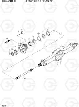 4270 DRIVE AXLE 6 (KESSLER) 110/130/160D-7A, Hyundai