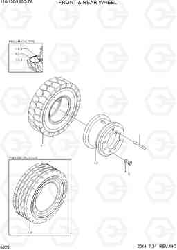 5020 FRONT & REAR WHEEL 110/130/160D-7A, Hyundai