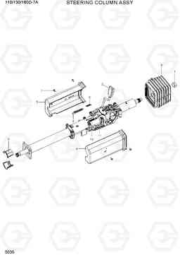 5035 STEERING COLUMN ASSY 110/130/160D-7A, Hyundai